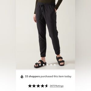 Athleta Farallon joggers in olive green
